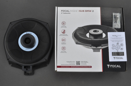 FOCAL ISUB BMW 2 A PAIR - 2 pcs UNDERSEAT P'n'P SUBWOOFERS 2Ohm